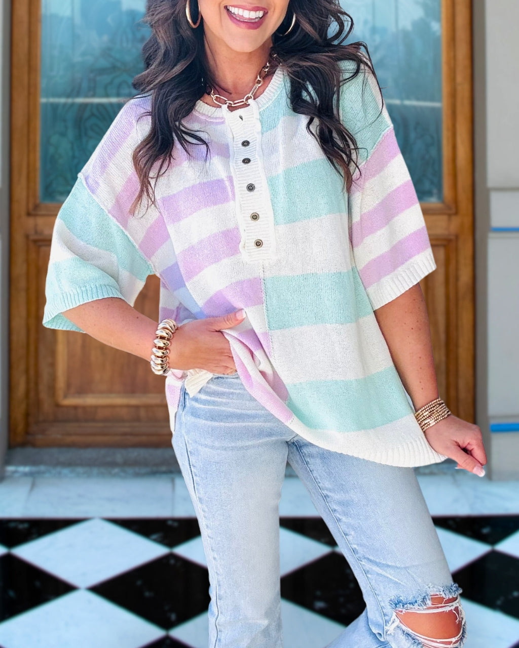 Fantastic Stripe Knit Top