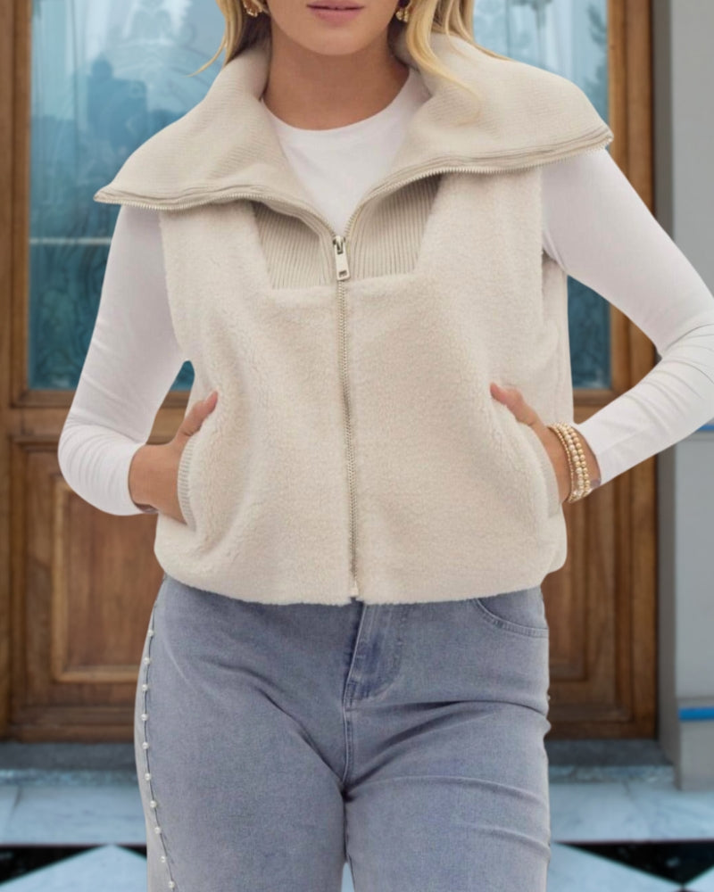 Elegance Cozy Sherpa Vest