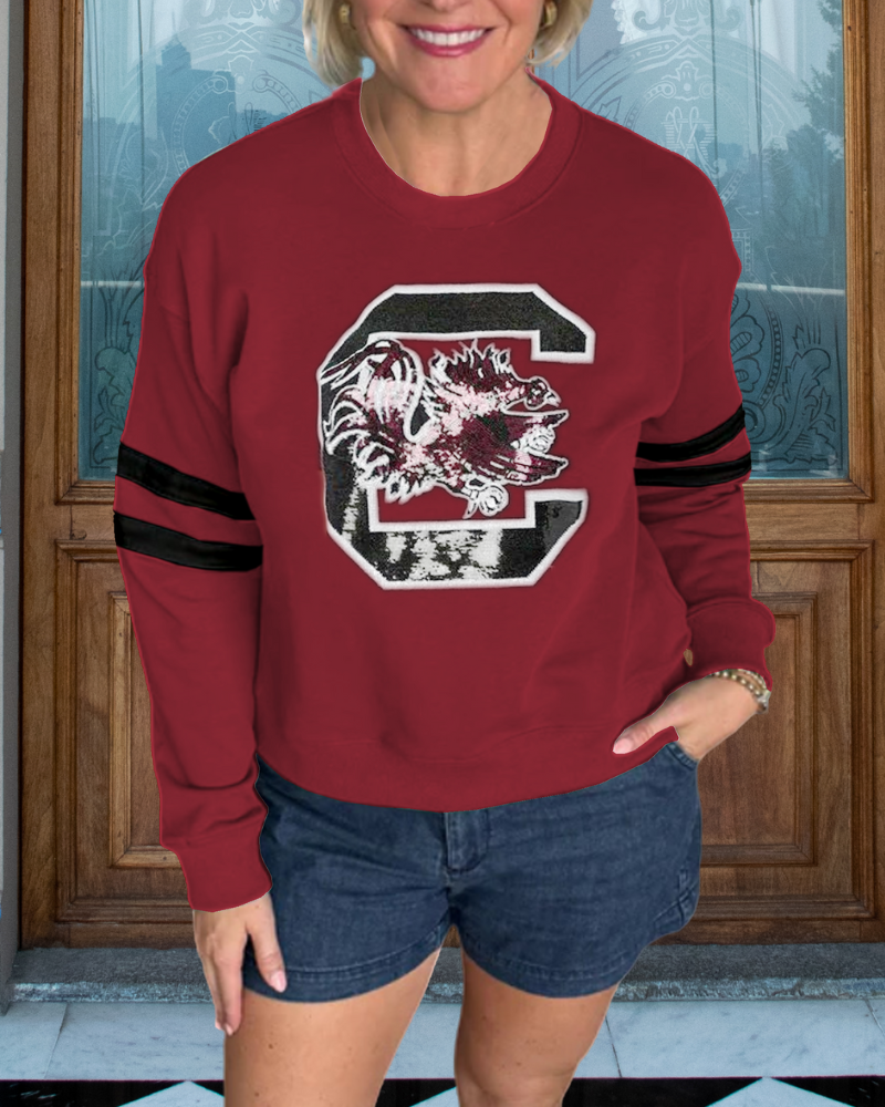 Gamecock Embroidered Crewneck Sweatshirt