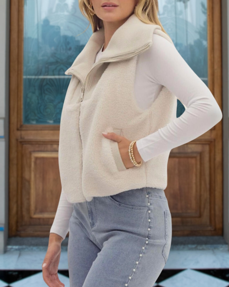 Elegance Cozy Sherpa Vest