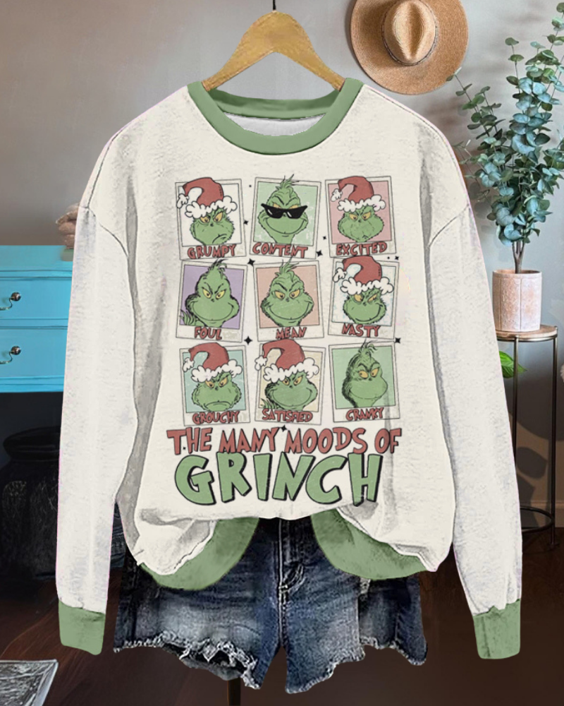 Christmas Grinch's Various Moods Sweatshirt