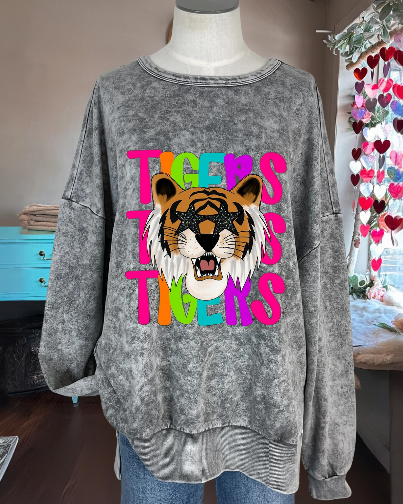 Tiger Star Washed Sweatshirt