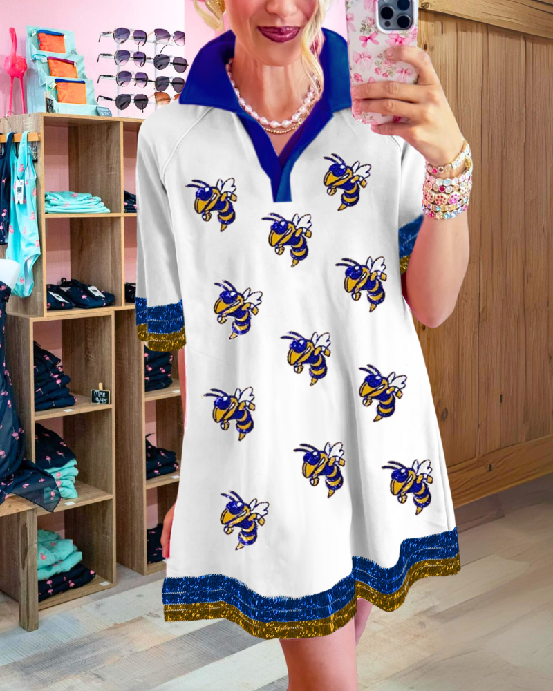 Bee Sequin Mini Dress