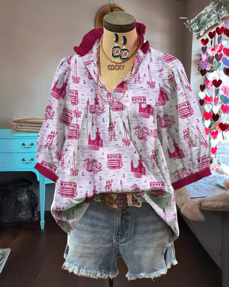 Gamecock Cocky Mascot Top