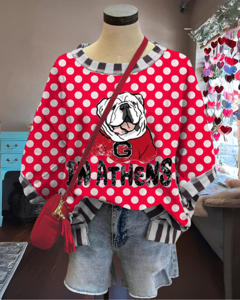 Bulldog Polka Dot T-shirt