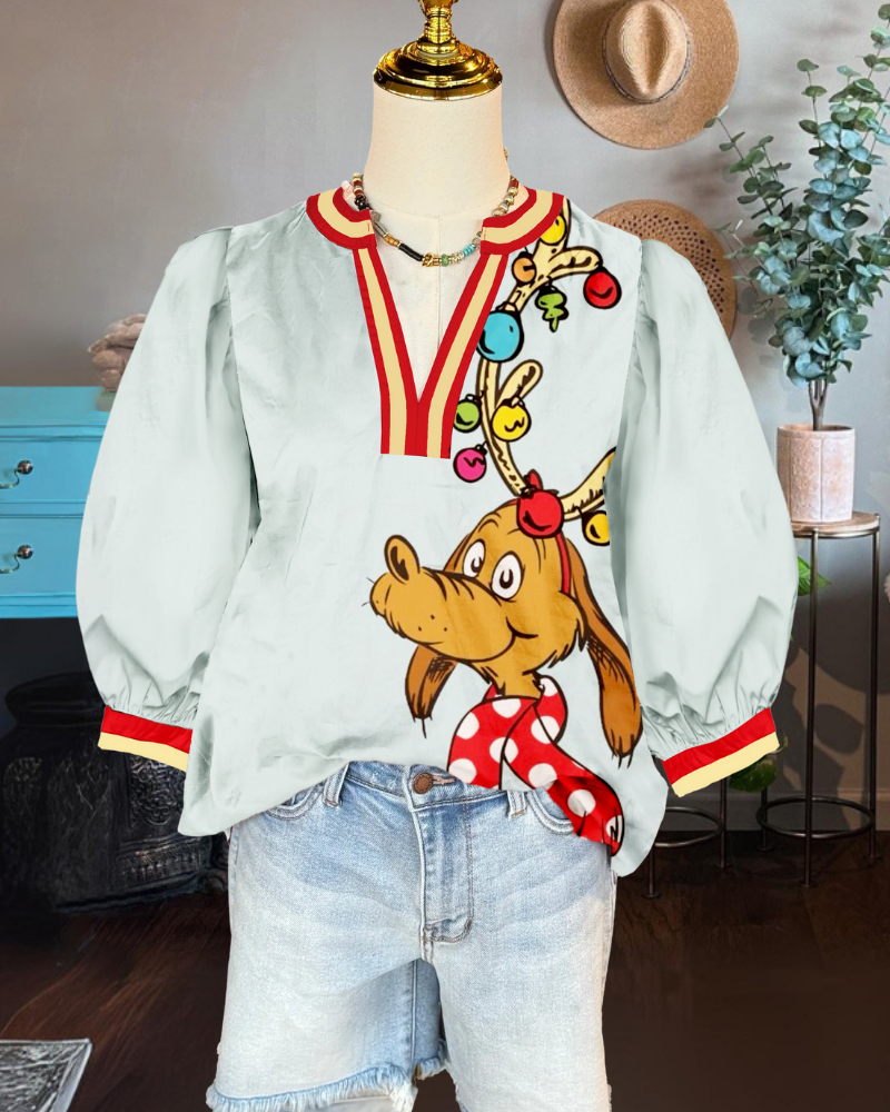 Max The Grinch Satin Top