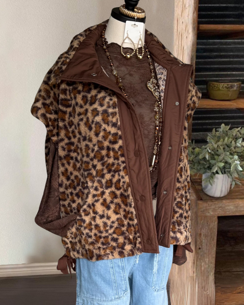 Unique Leopard Polar Fleece Vest