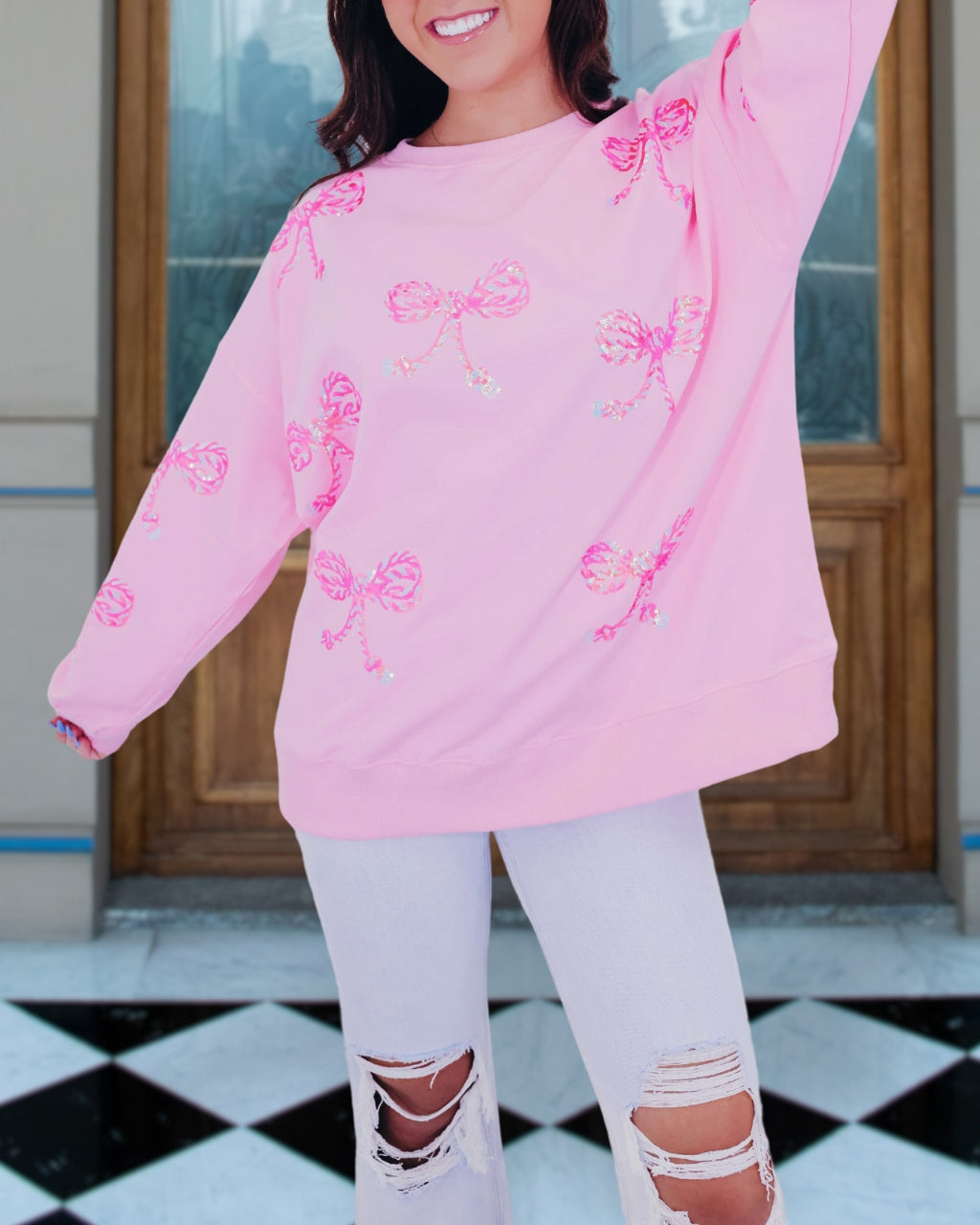 Bownot Sequin Sweatshirt