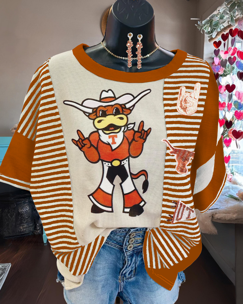 Cowboy Bull Sequin Tee