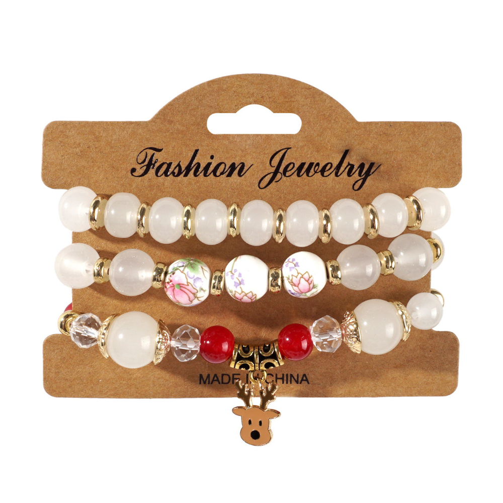 Fun Christmas Beaded Bracelet