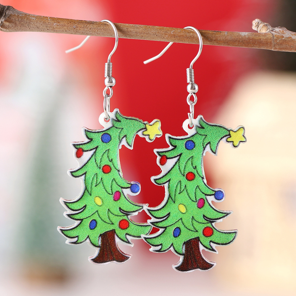 Fun Christmas Tree Earrings