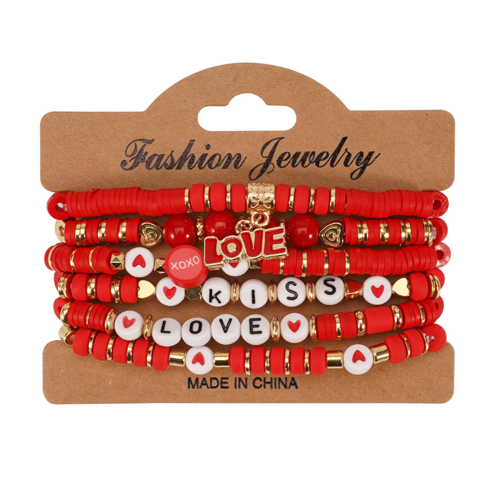 Romantic Valentine Beaded Bracelet