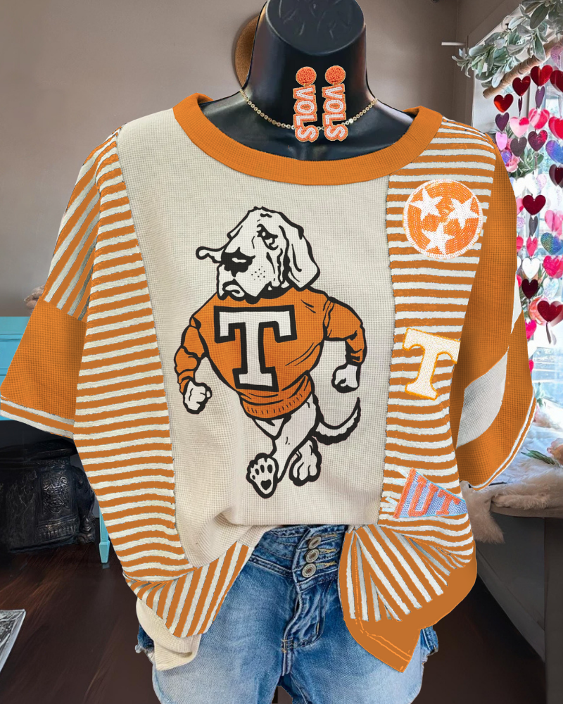 Sporty Dog Sequin Tee