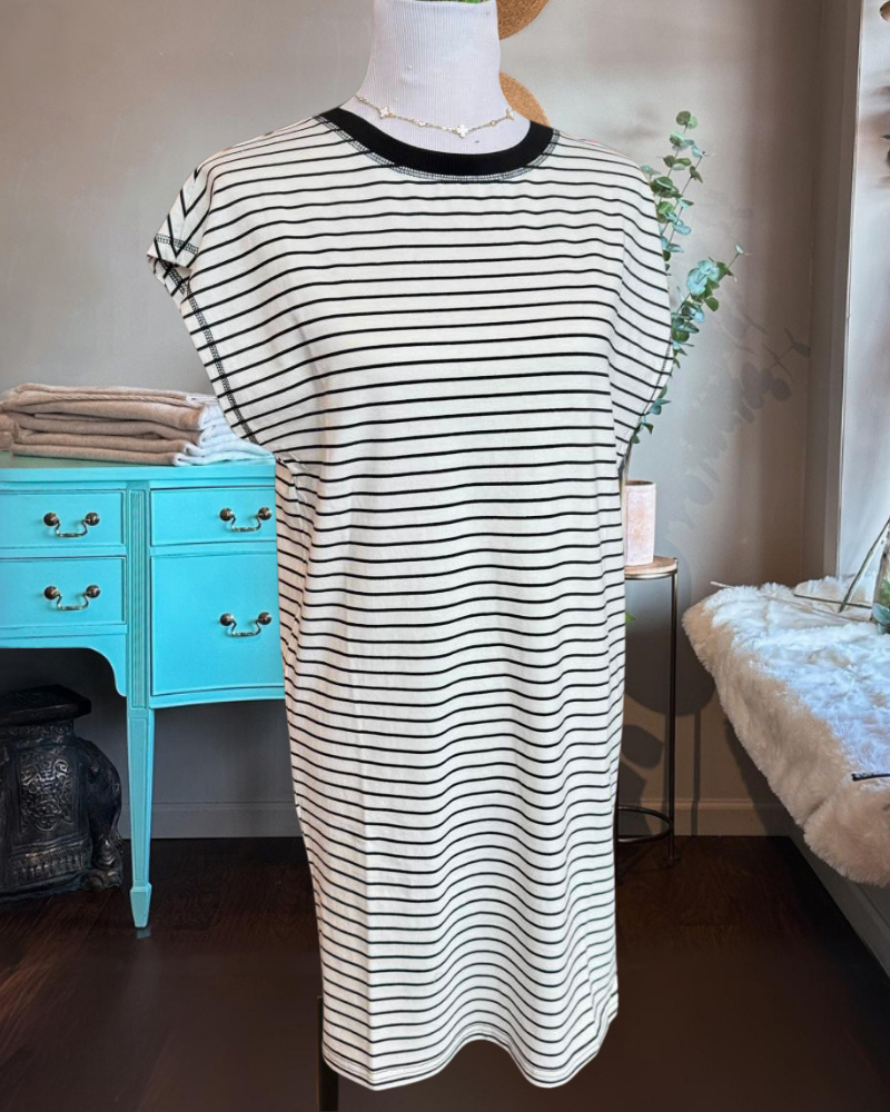 The Day Dress in Multi-Stripe