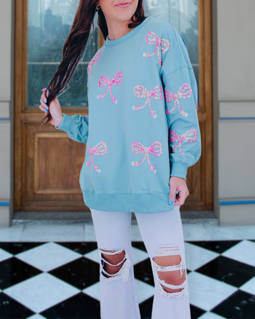Bownot Sequin Sweatshirt