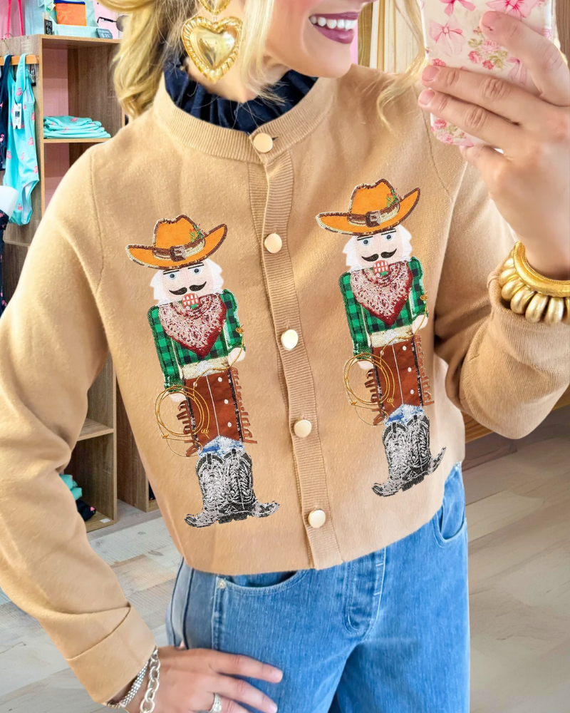 Fun Sparkly Cowboy Nutcracker Top