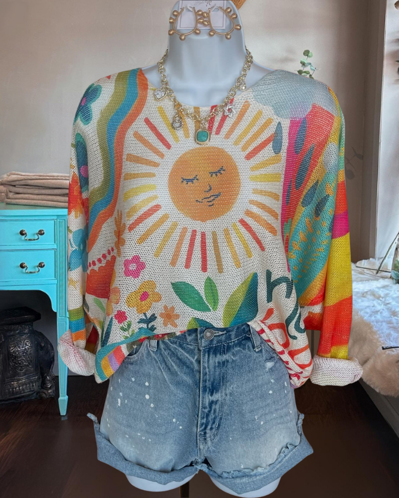 SUNNY ESSENCE KNIT TOP