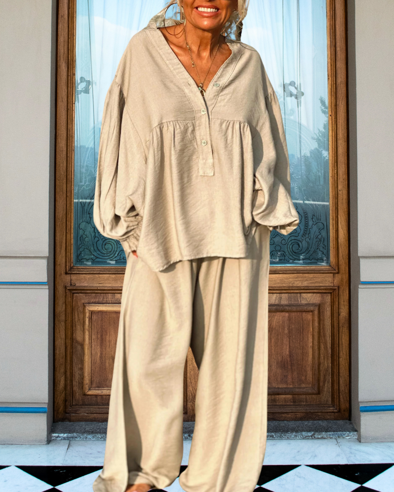 Poplin Travel Overisized Set