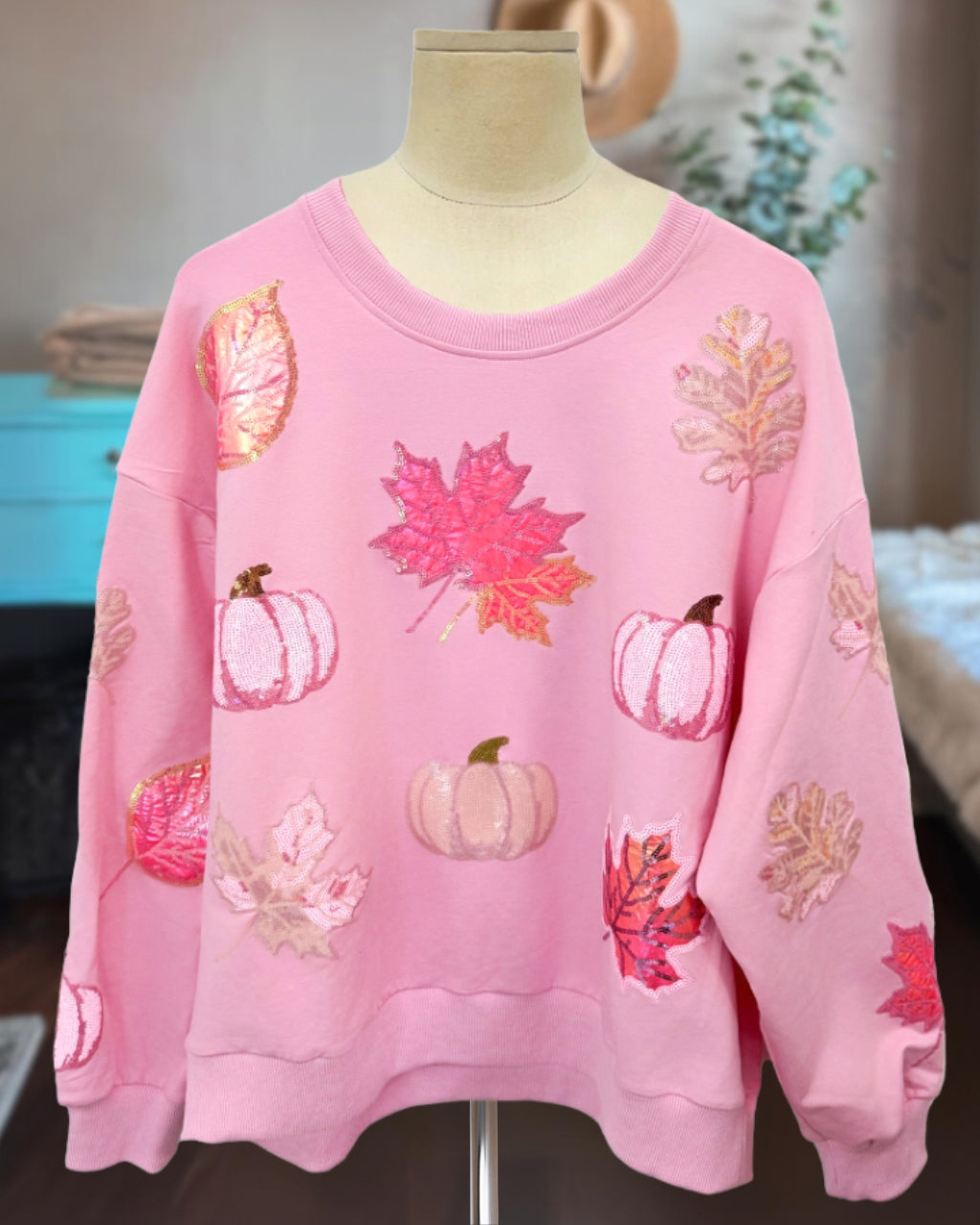 Lovely Sequin Fall Pullover
