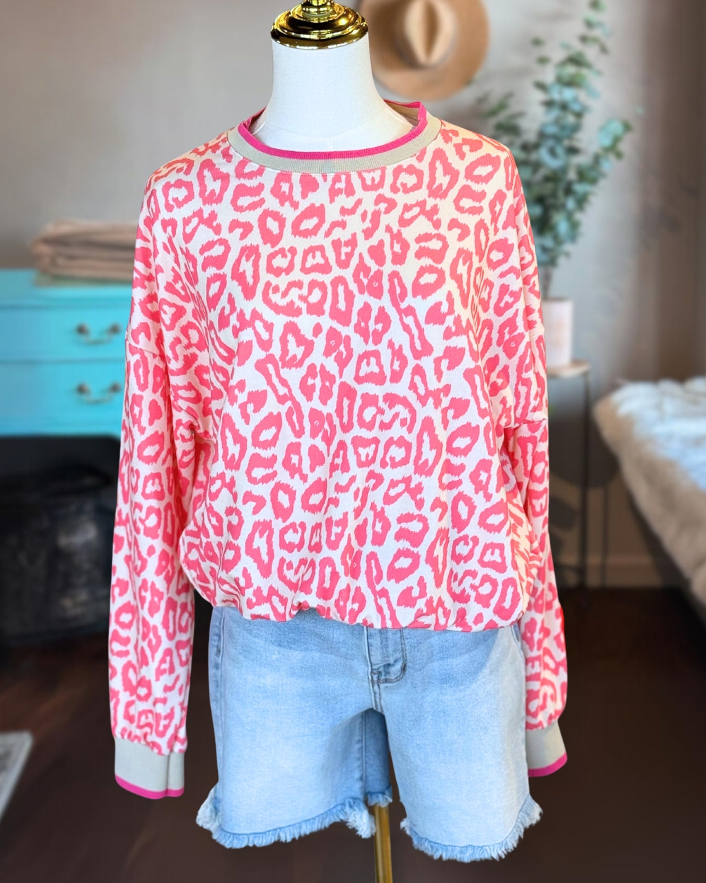 Cheetah Print Playful Sweatshirt
