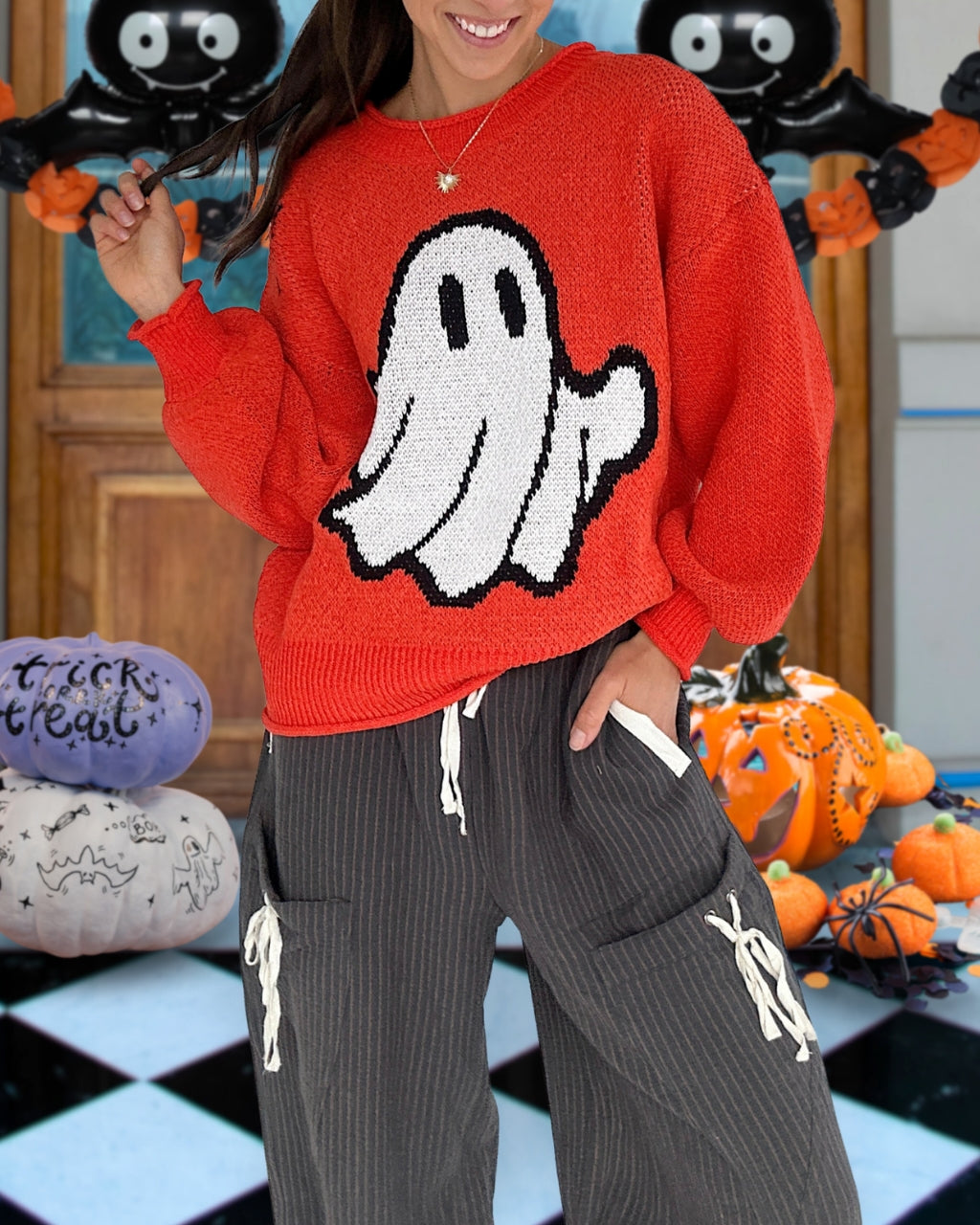 Spooky Cute Ghost Pullover