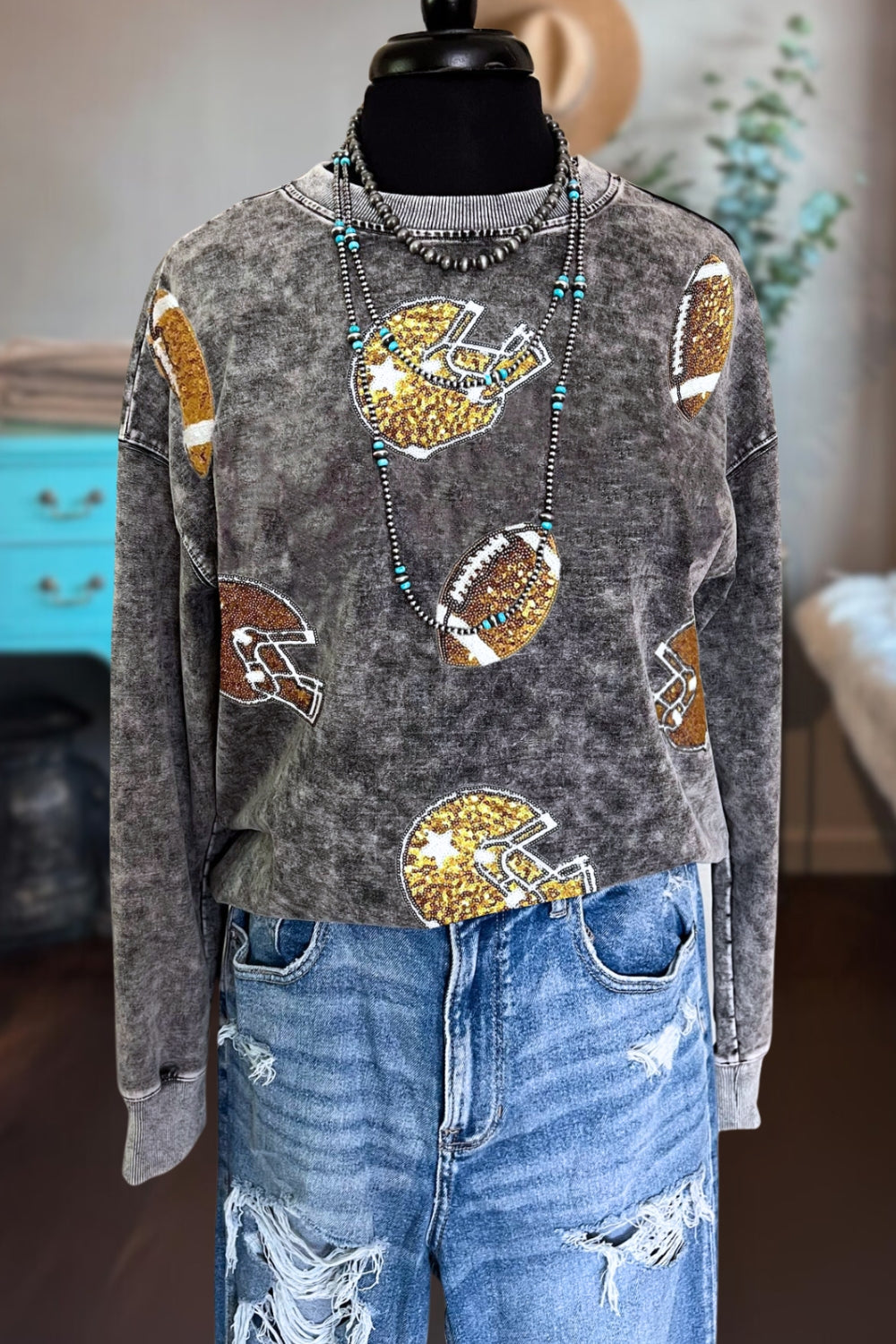 Sparkling Football Kickoff Sweatsuit