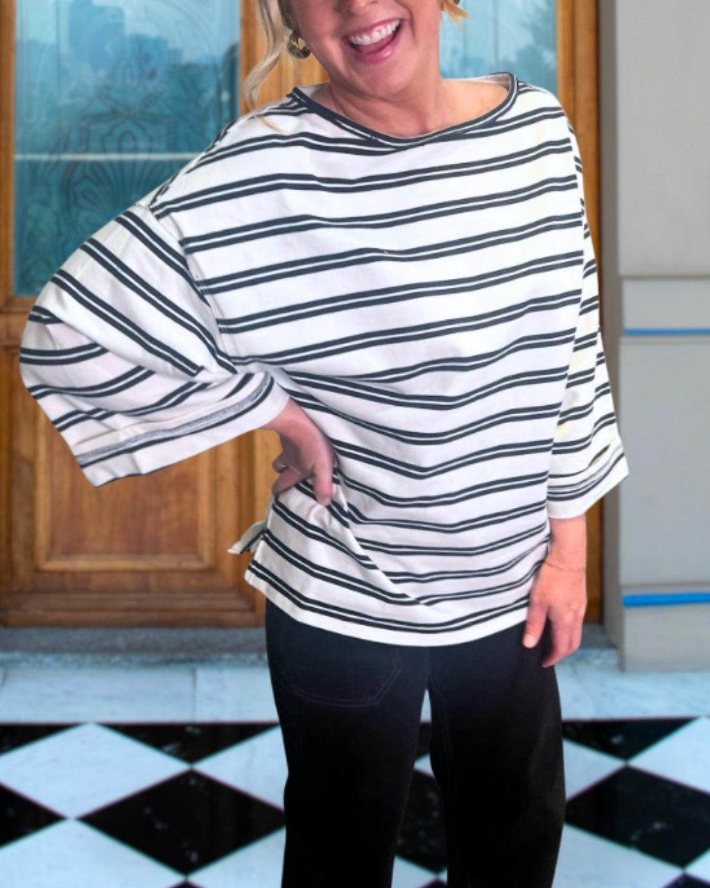 Slouchy Boat Neck Top