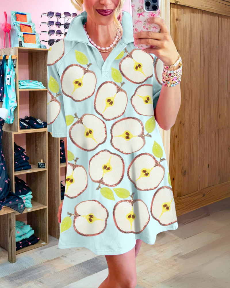 Fresh Apple Sequin Dress