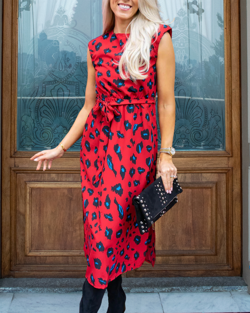 Unique Leopard Maxi Dress