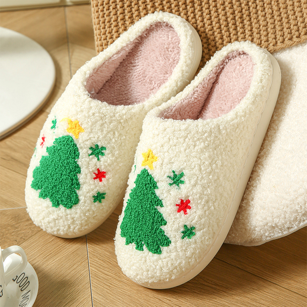 Cute Christmas Plush Slippers