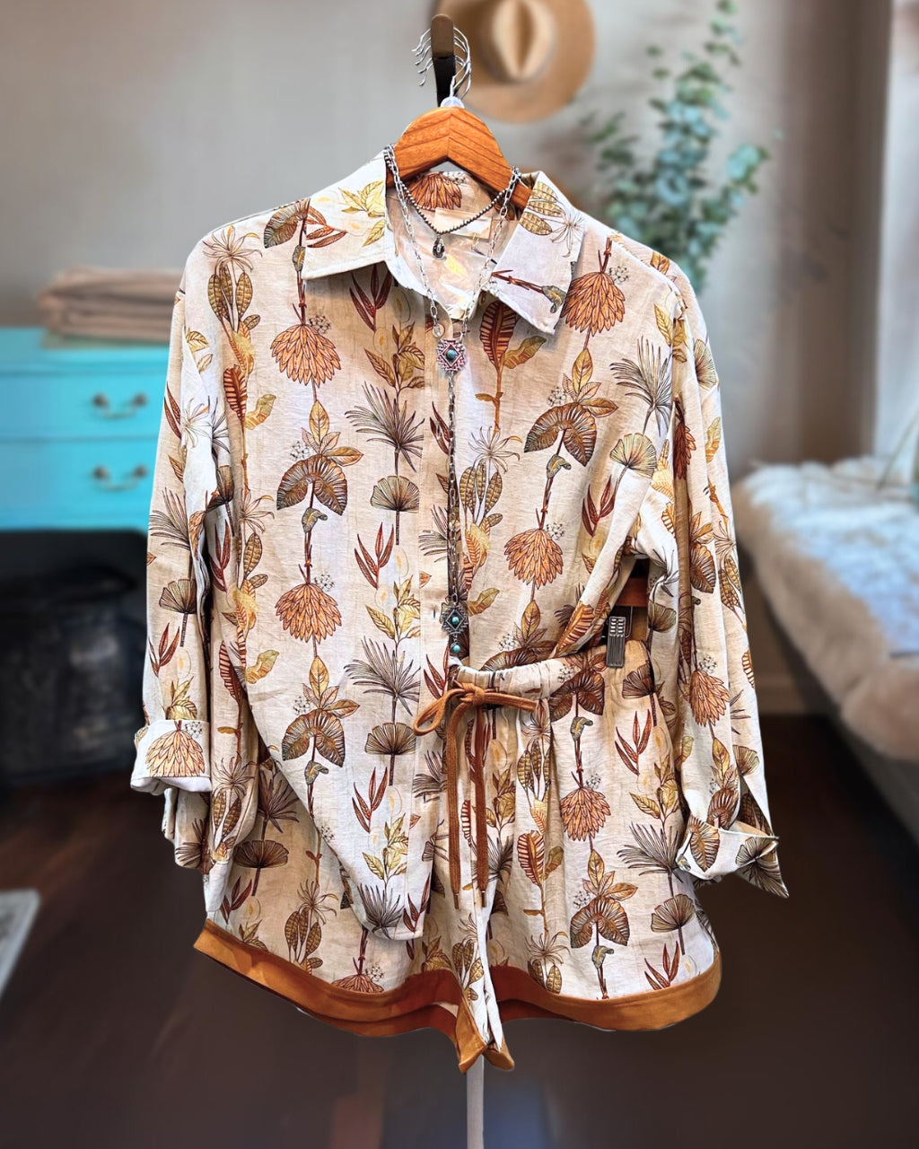 Botanical Print Lounge Set