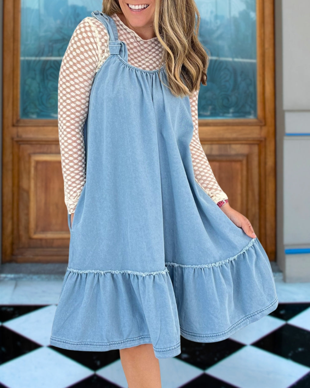 Vintage Denim Charm Dress