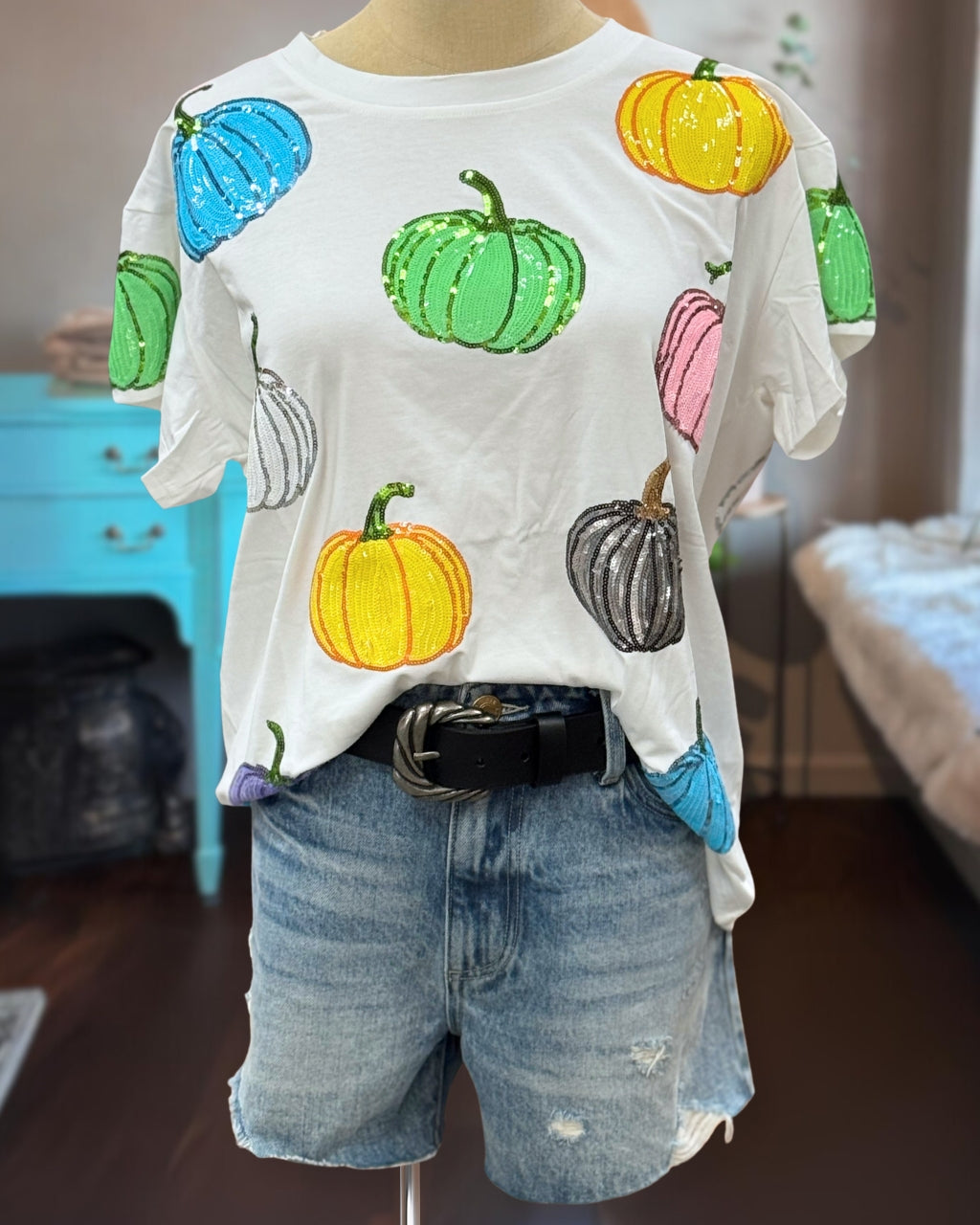 Sparkly Pumpkin Party Tee