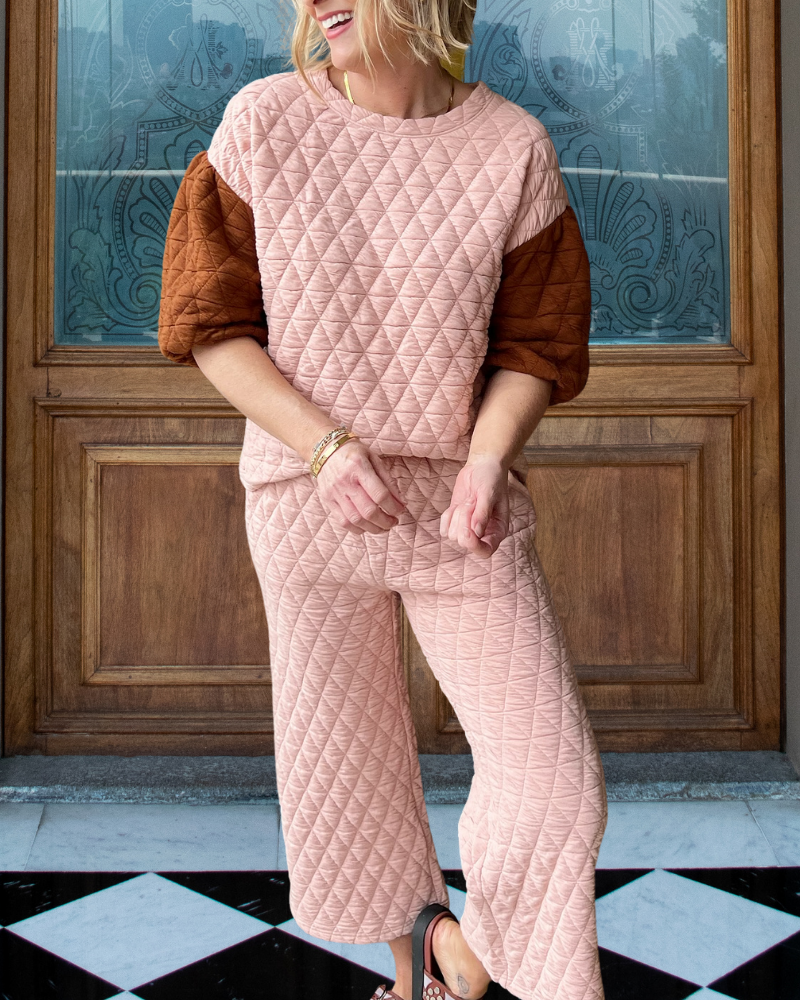Cozy Quilted Loungewear Set