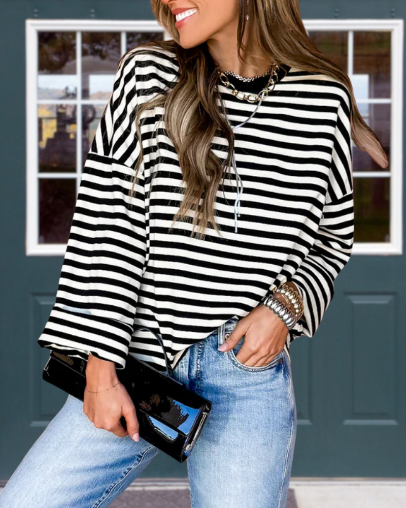 Classic Oversized Striped Top