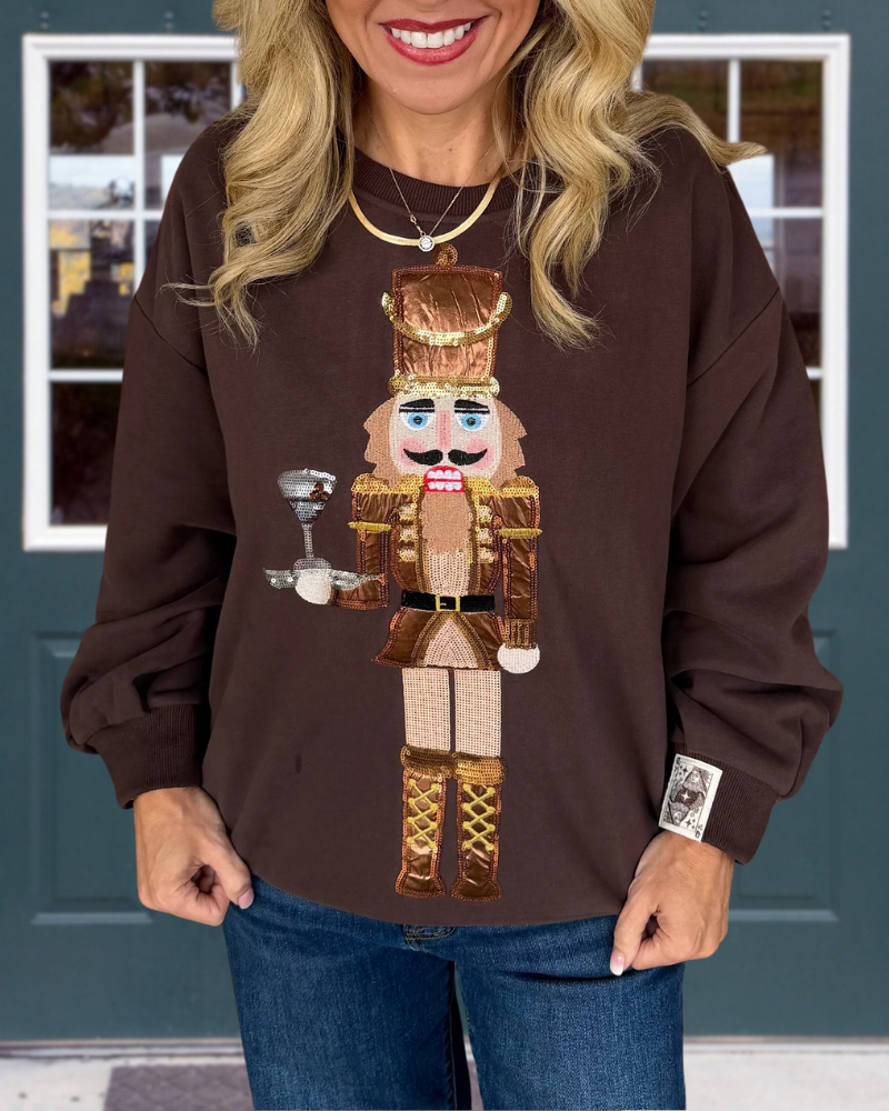 Nutcracker Sequined Crewneck Sweatshirt