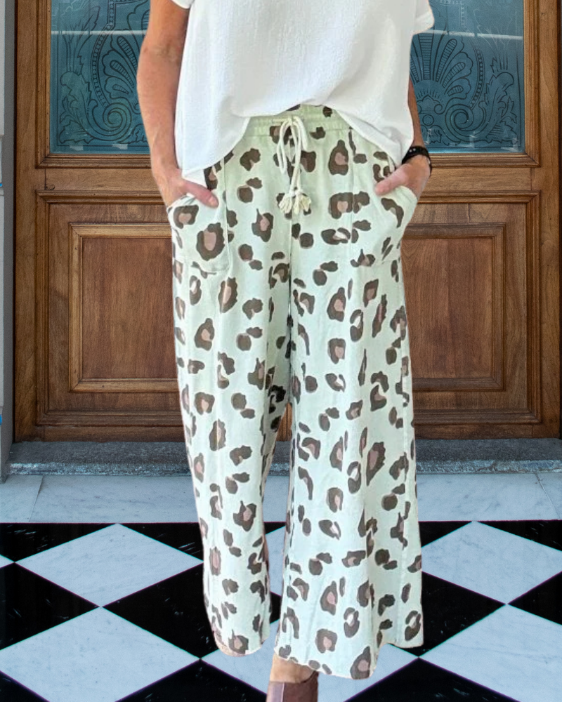 Stylish Leopard Print Pants