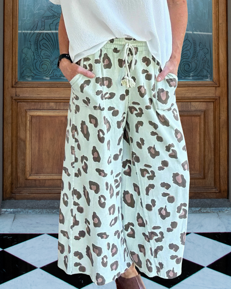 Stylish Leopard Print Pants