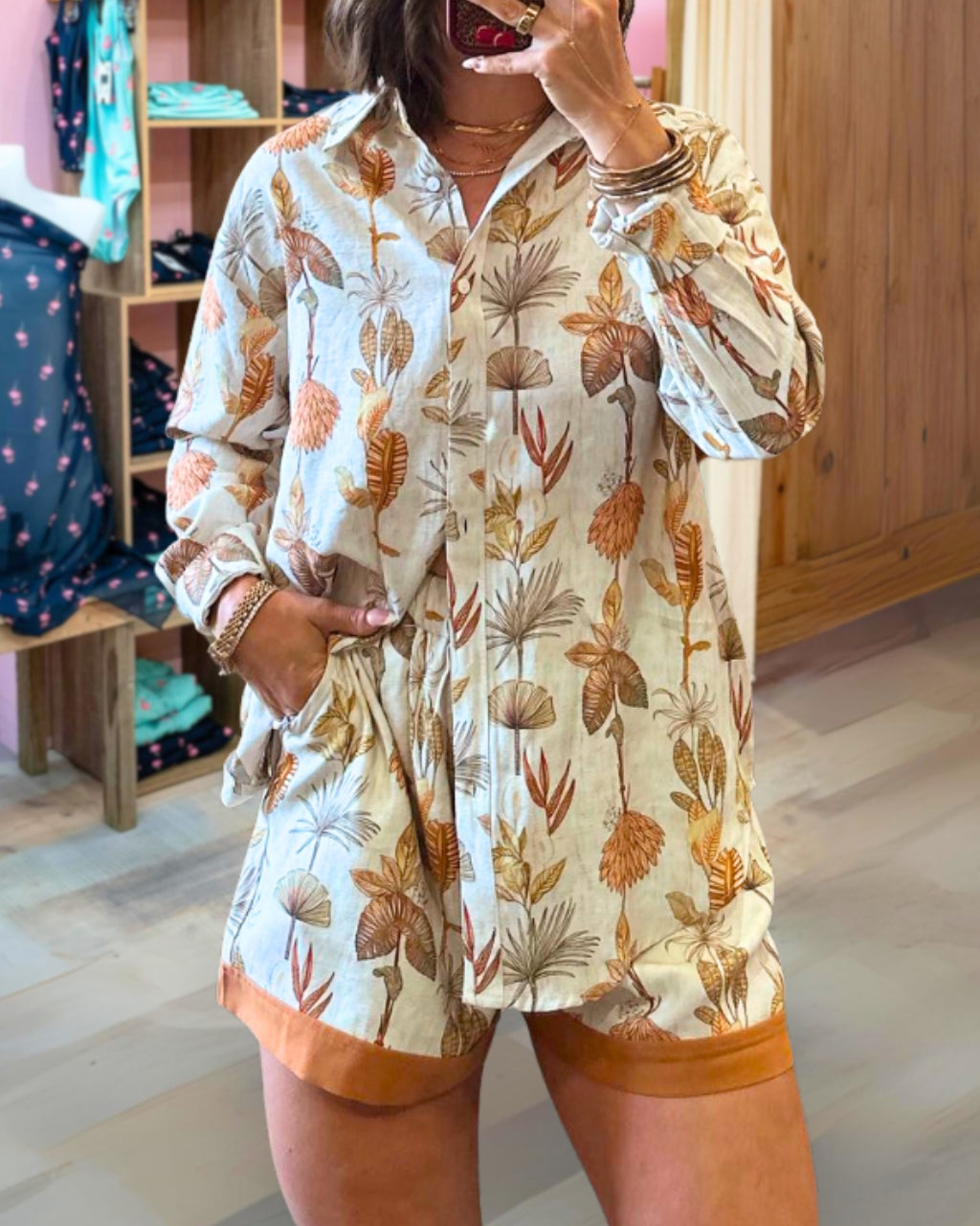 Botanical Print Lounge Set