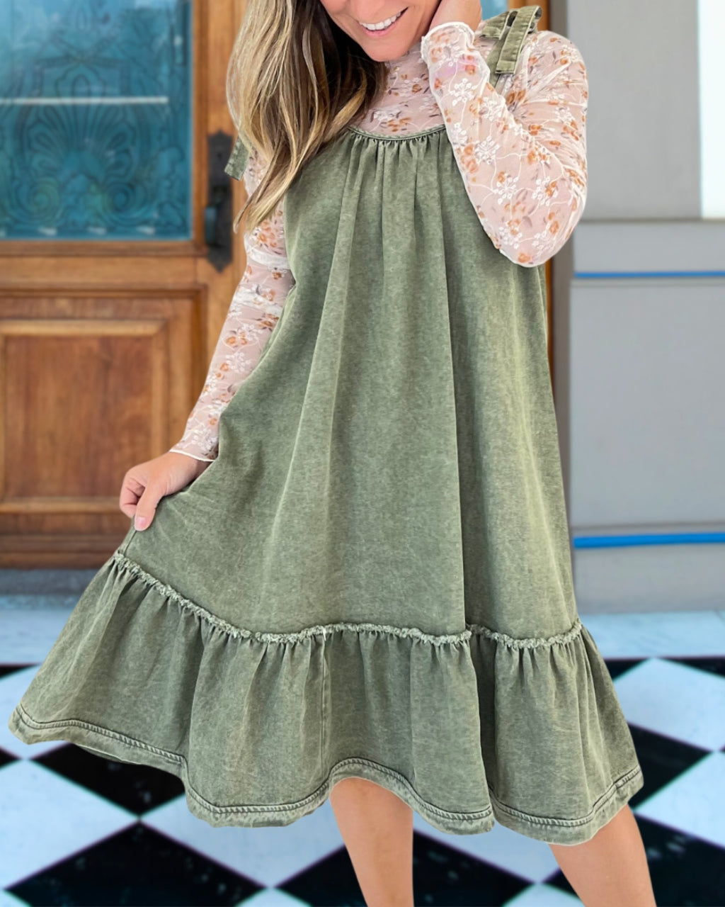 Vintage Denim Charm Dress