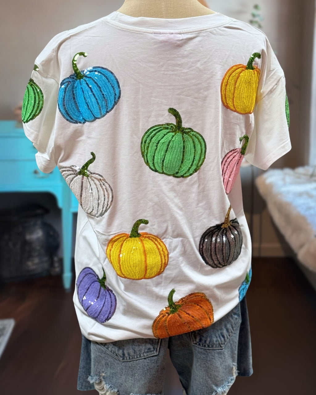 Sparkly Pumpkin Party Tee
