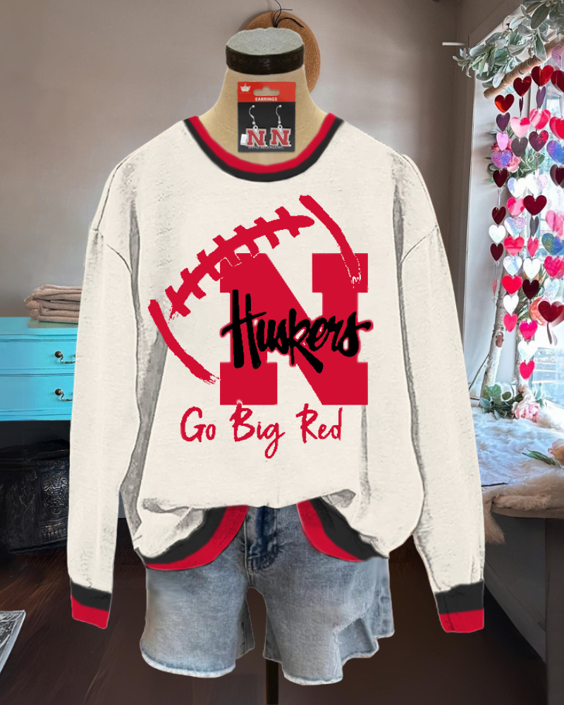 Nebraska Huskers Football Sweatshirt