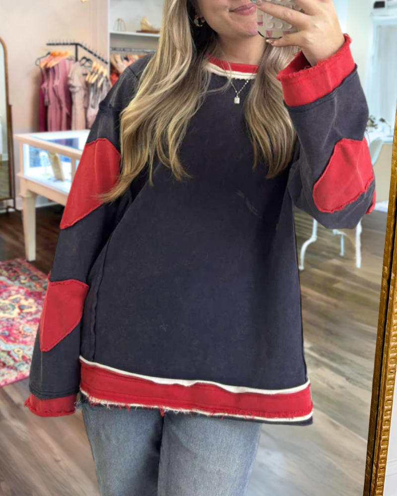 Romantic Heart Patchwork Top