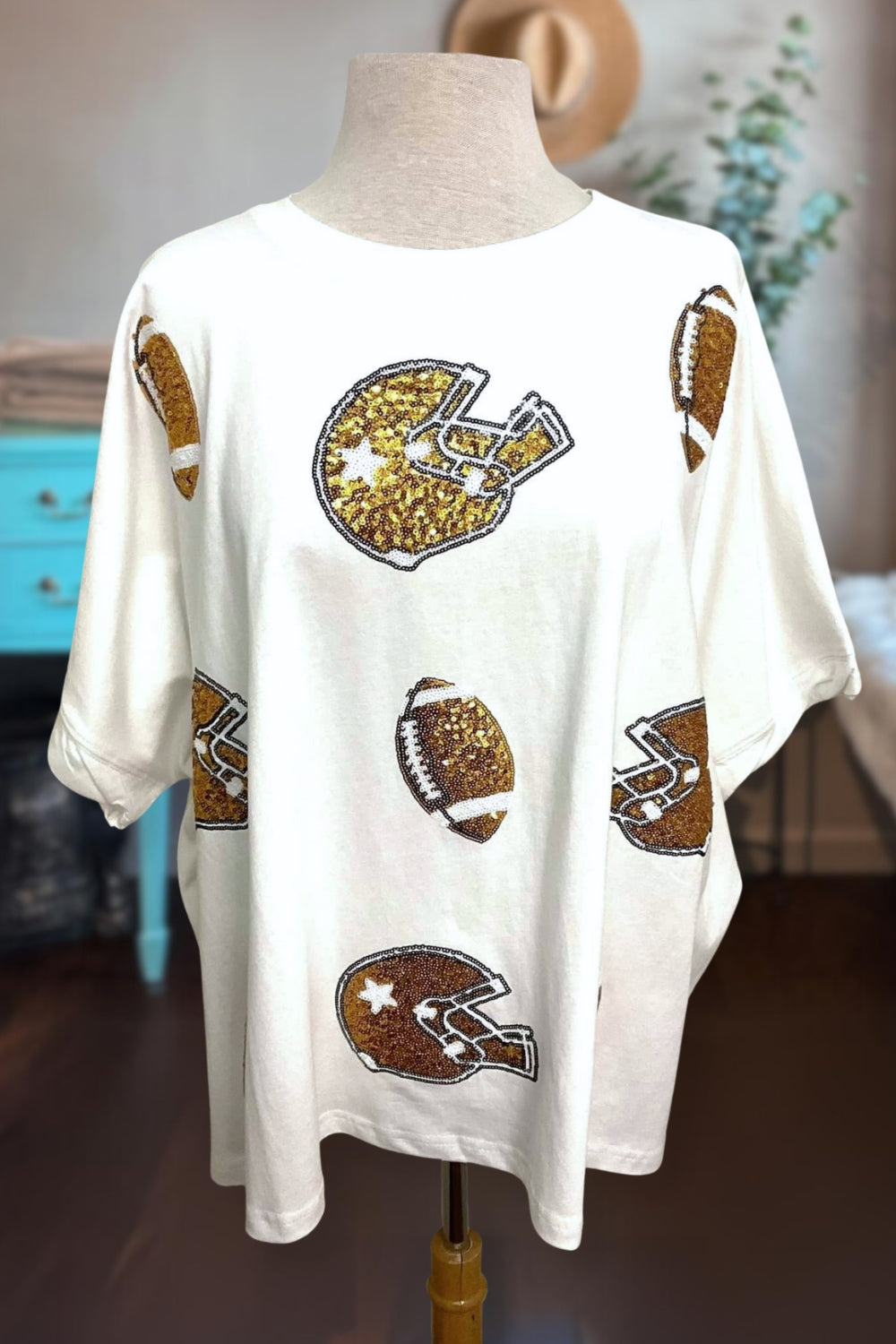 Football Game Sequin Tee