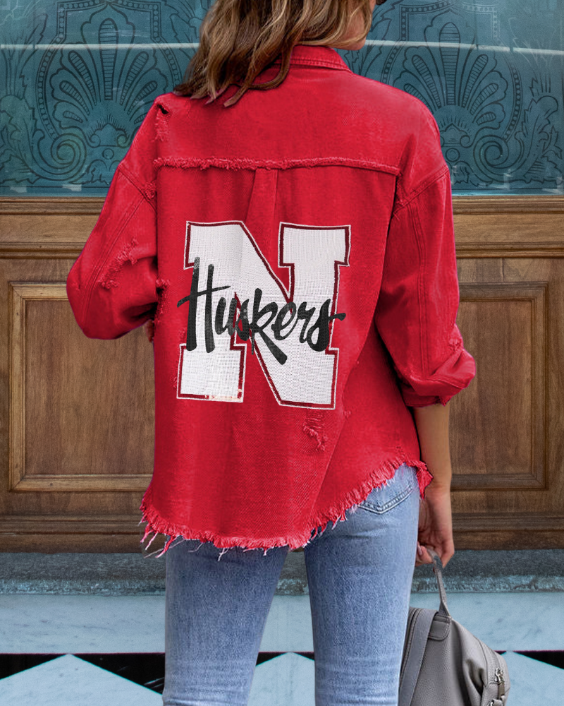 Nebraska Huskers Sequin Jacket
