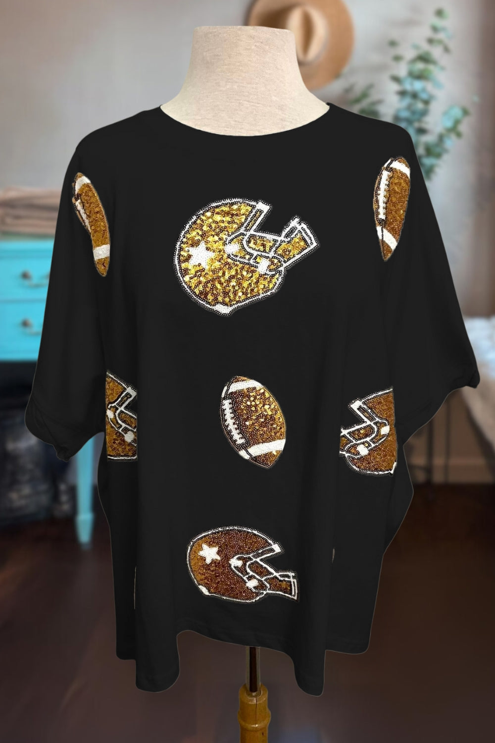 Football Game Sequin Tee