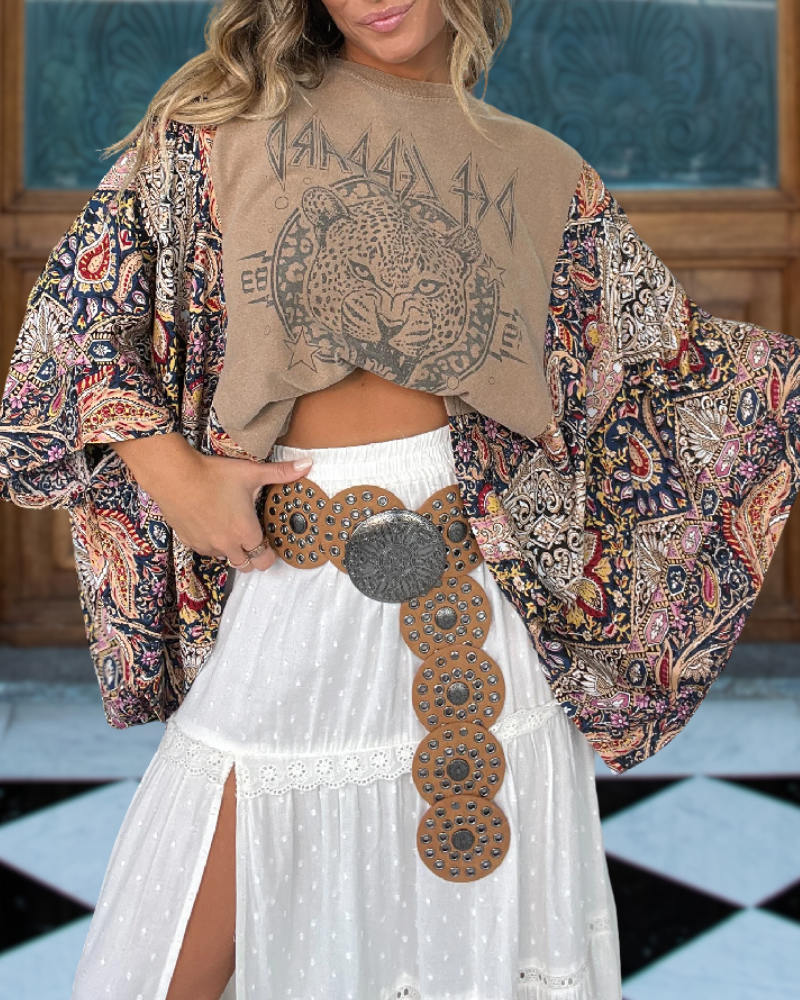 Bohemian Tiger Mix & Match Top