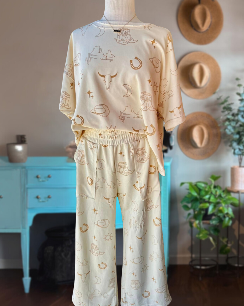 Western Cowboy Patterned Set