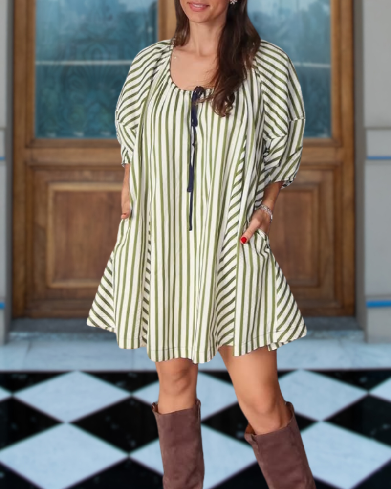 Brighten You Stripe Dress