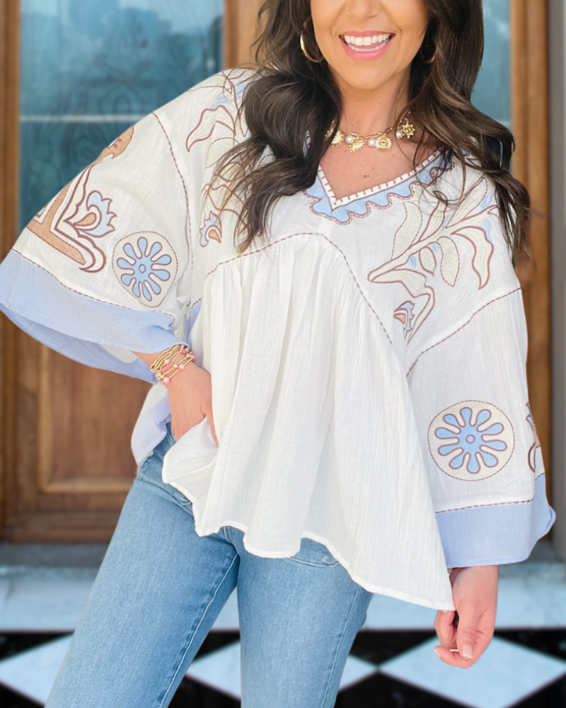 Boho Flowy Sleeve Chill Top